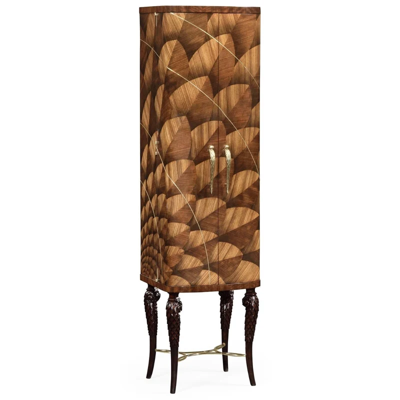 Drinks Cabinet with Feather Inlay