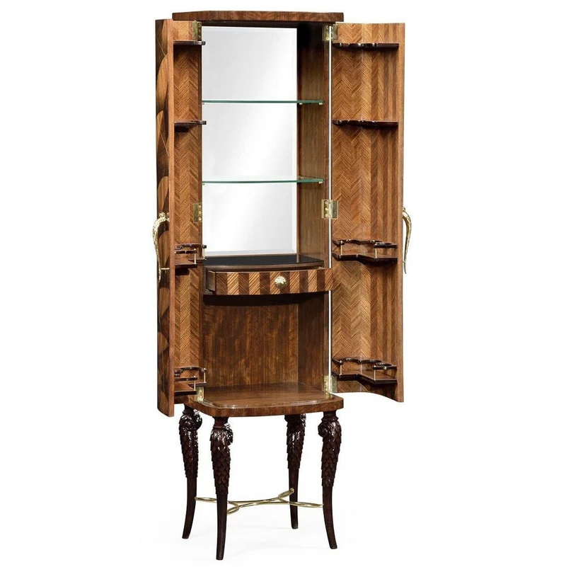 Drinks Cabinet with Feather Inlay