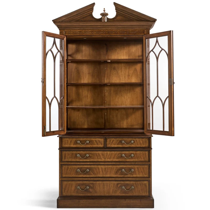 Display Cabinet with Drawers George II in Walnut