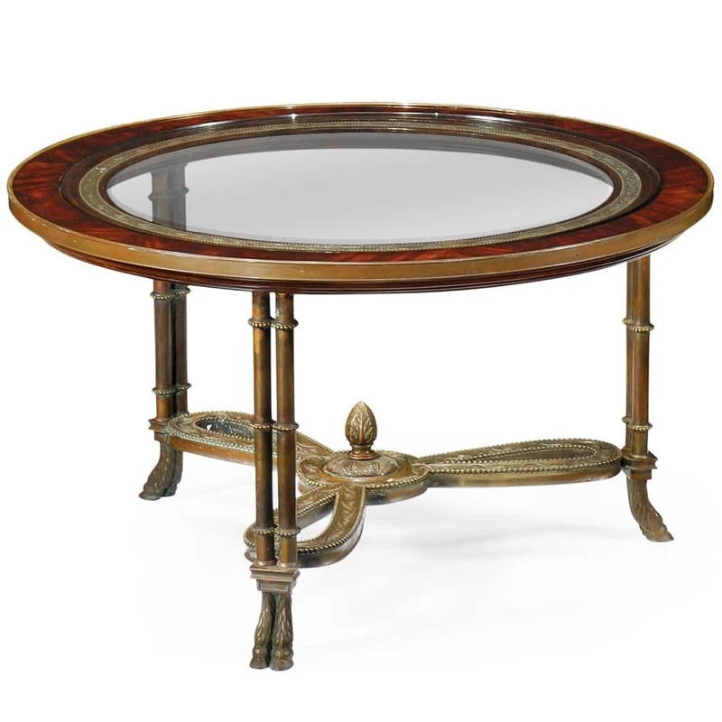 Napoleon III Coffee Table in Brass