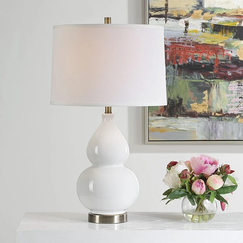 Delaunay Table Lamp in White