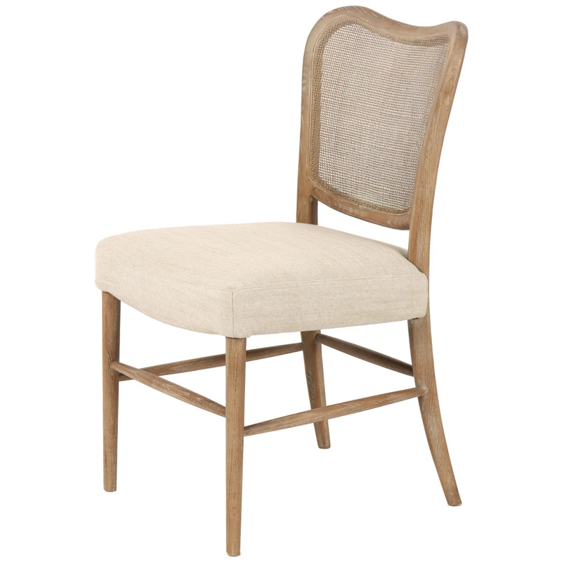 Chadlington Rattan and Natural Linen Dining Chair