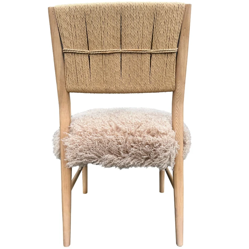 Bourton Dining Chair in Mongolian Fur