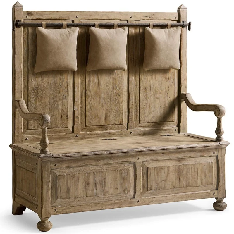 Sagehill Hall Bench in Leather