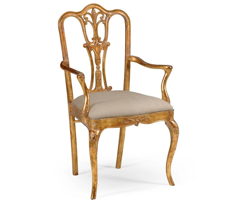 Dining Chair with Arms Louis XV - Antwerp
