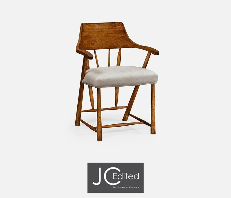 Dining Chair Smokers Style in Mazo - Country Walnut