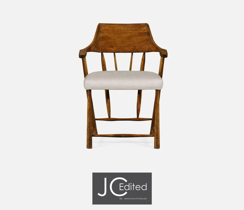 Dining Chair Smokers Style in Mazo - Country Walnut