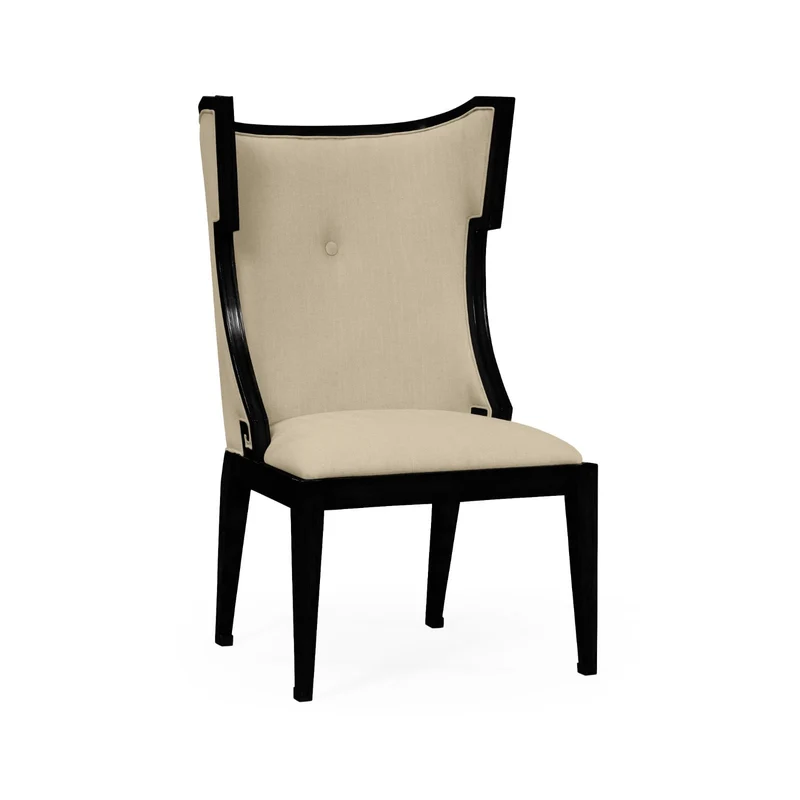 Dining Chair Greek Revival Painted Black - Antwerp