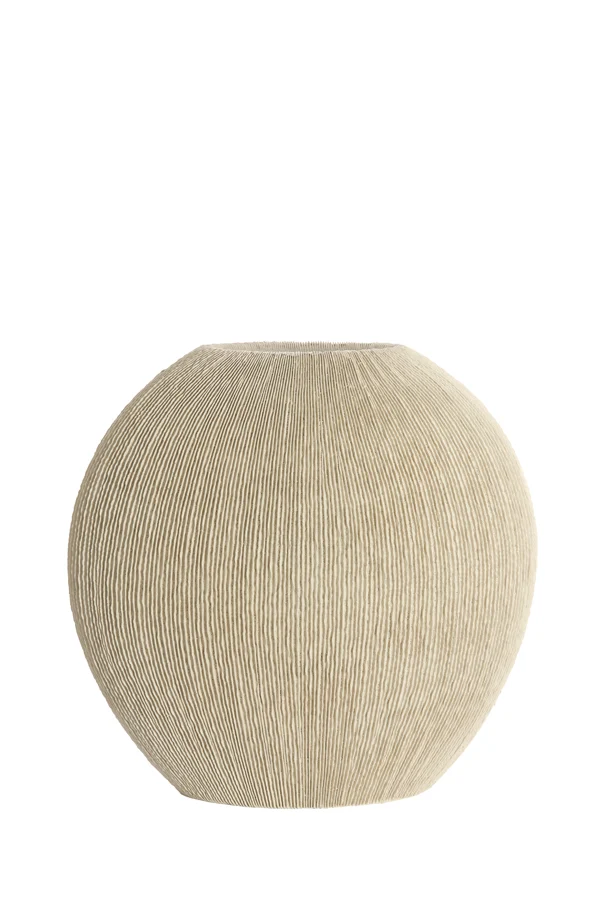 Vase deco 31x30x30,5 cm BUBIO cream