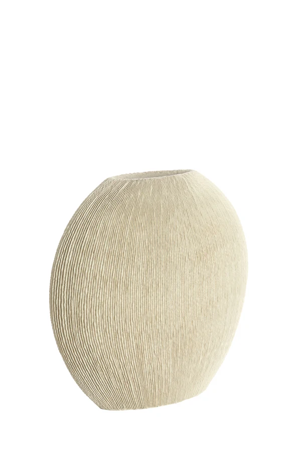 Vase deco 31x30x30,5 cm BUBIO cream