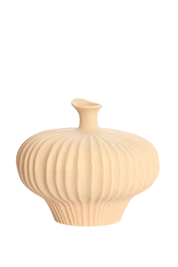 Vase deco 31x29,5x25,5 cm NEVANO matt peach