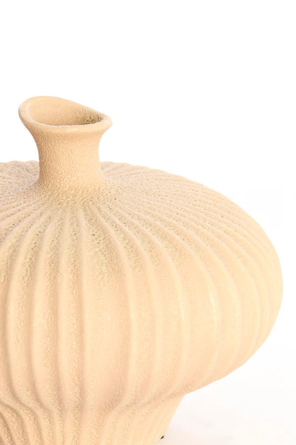 Vase deco 31x29,5x25,5 cm NEVANO matt peach