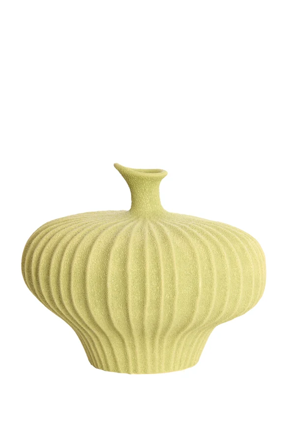 Vase deco 31x29,5x25,5 cm NEVANO matt green
