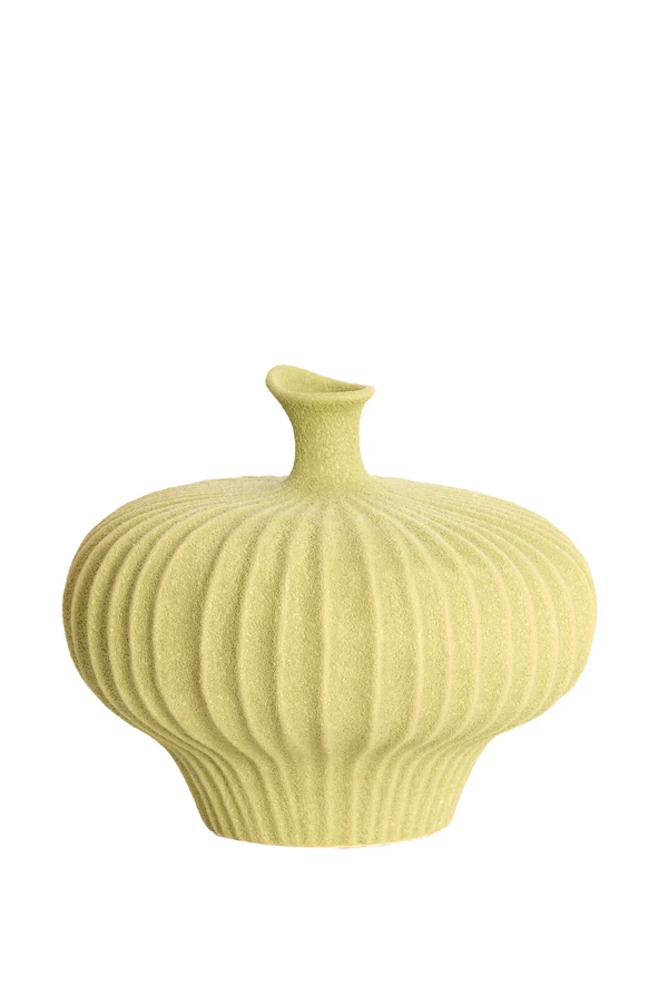 Vase deco 31x29,5x25,5 cm NEVANO matt green
