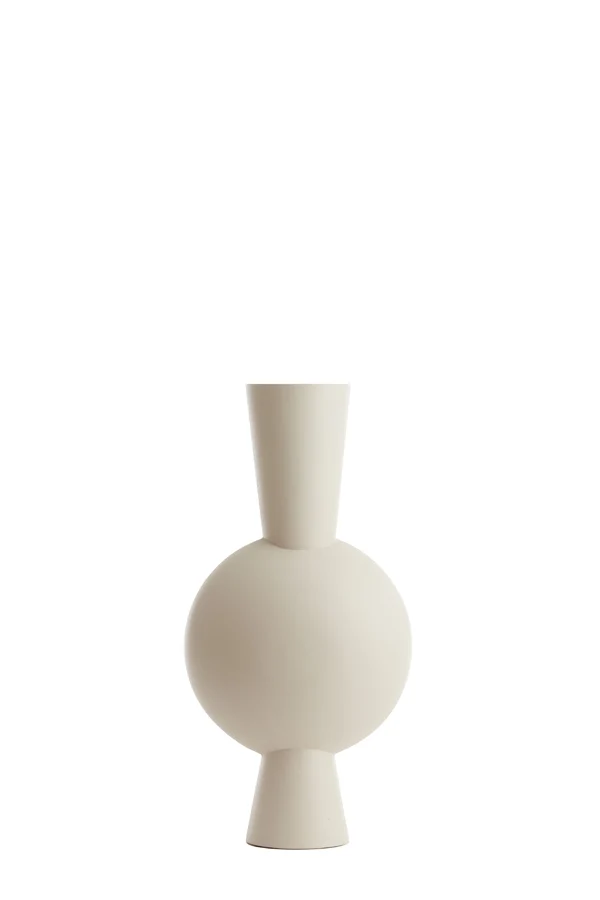 Vase deco 31x20x60 cm KAVANDU cream