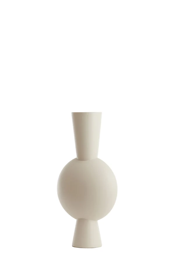Vase deco 31x20x60 cm KAVANDU cream