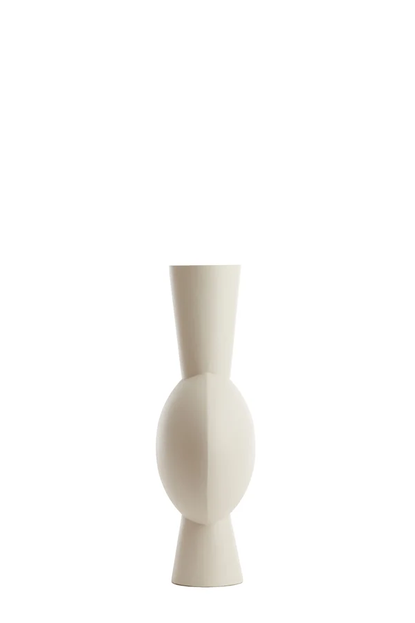 Vase deco 31x20x60 cm KAVANDU cream