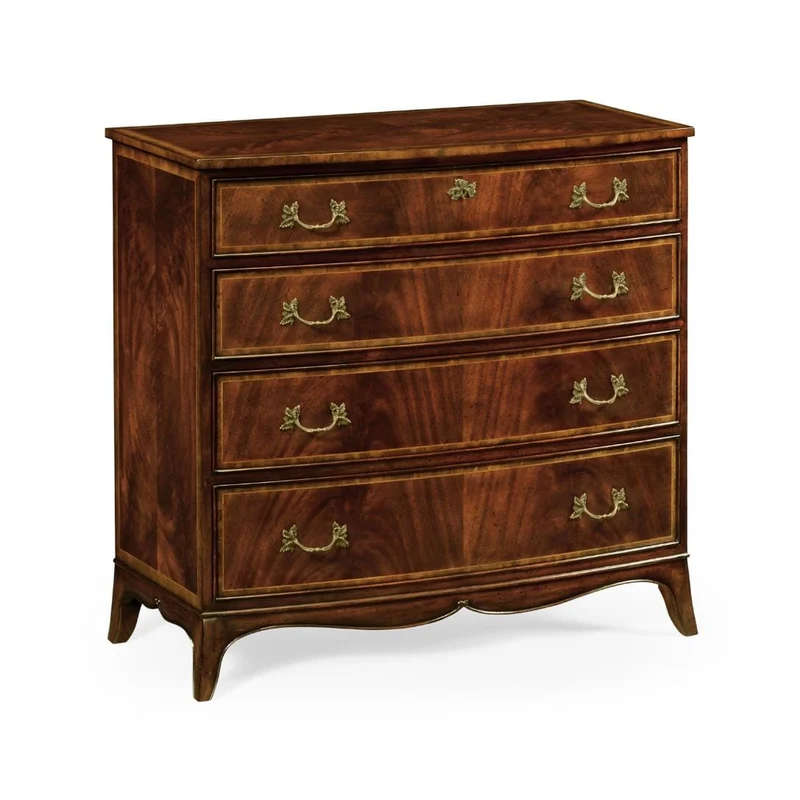 Mahogany Bow Front Chest of Drawers