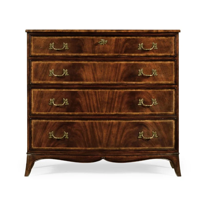 Mahogany Bow Front Chest of Drawers