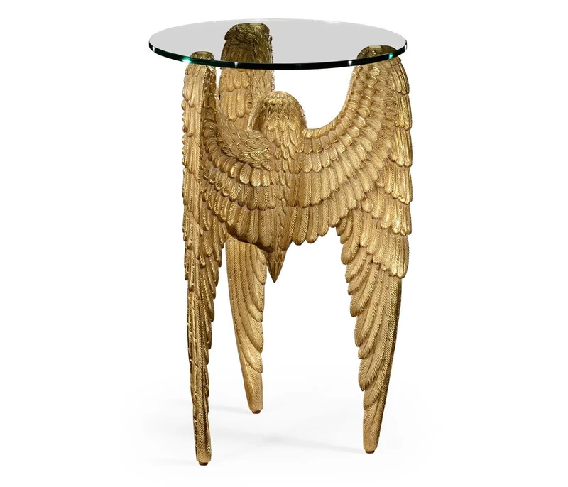 Round End Table Winged