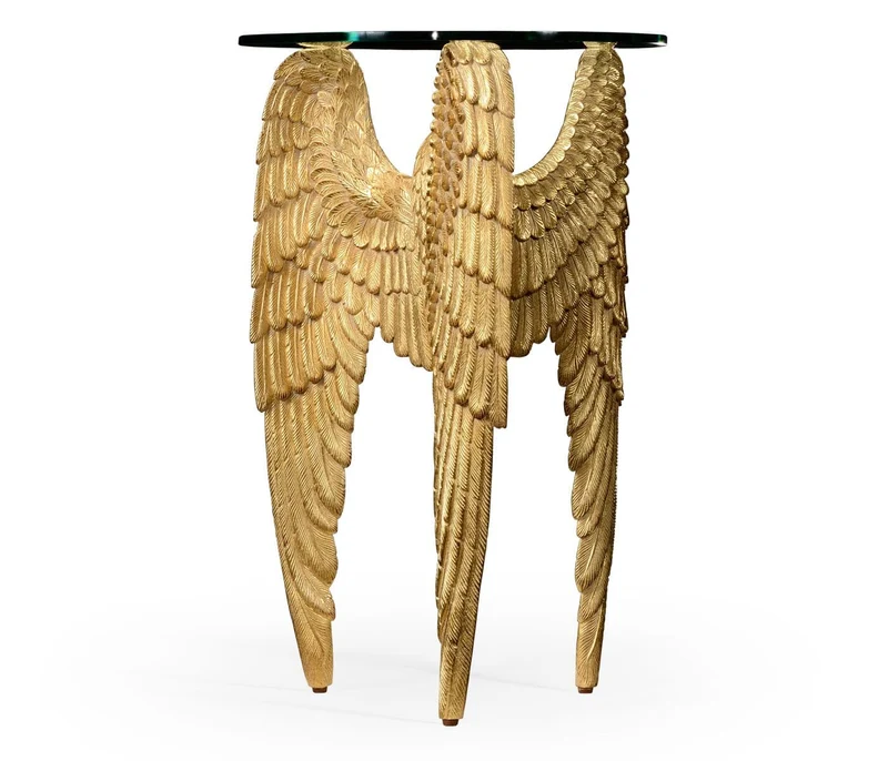 Round End Table Winged