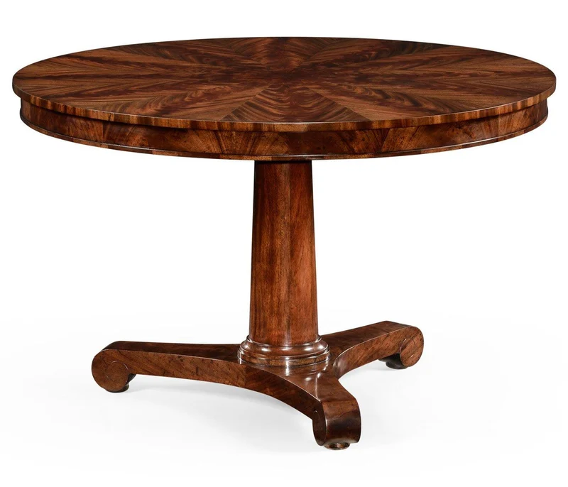 Round Dining Table Biedermeier Mahogany