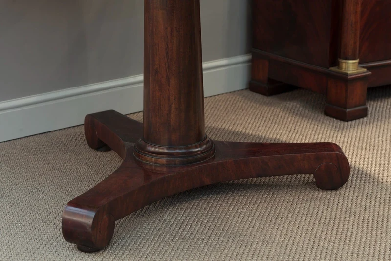 Round Dining Table Biedermeier Mahogany