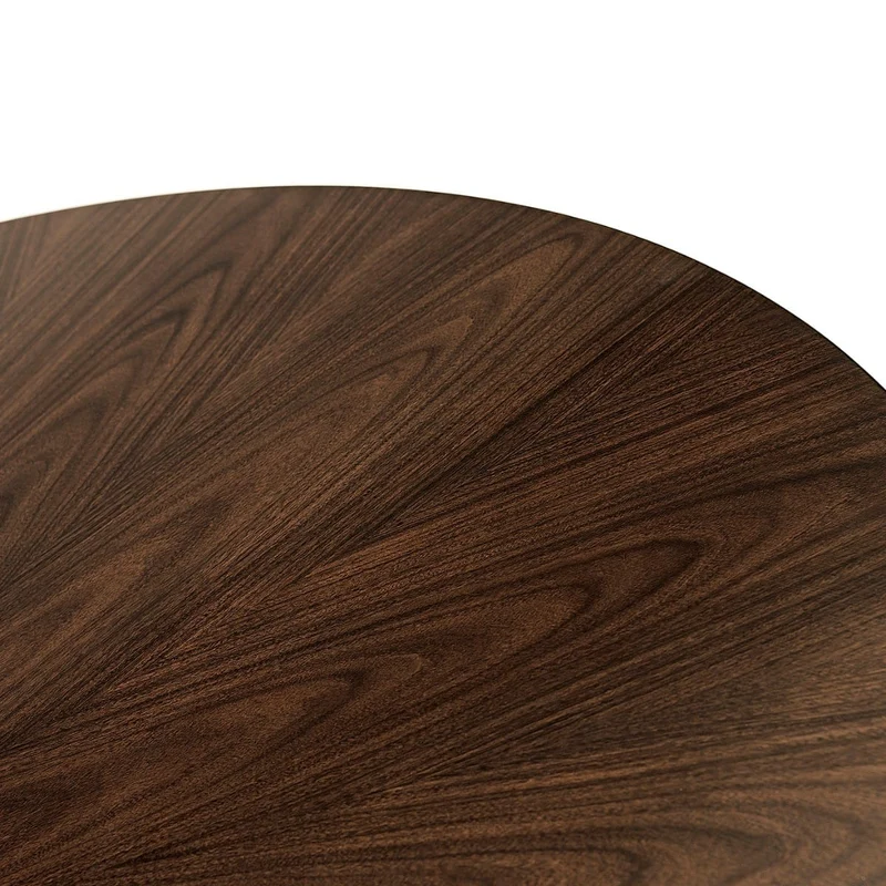 Round Dark Santos & Brass Centre Table