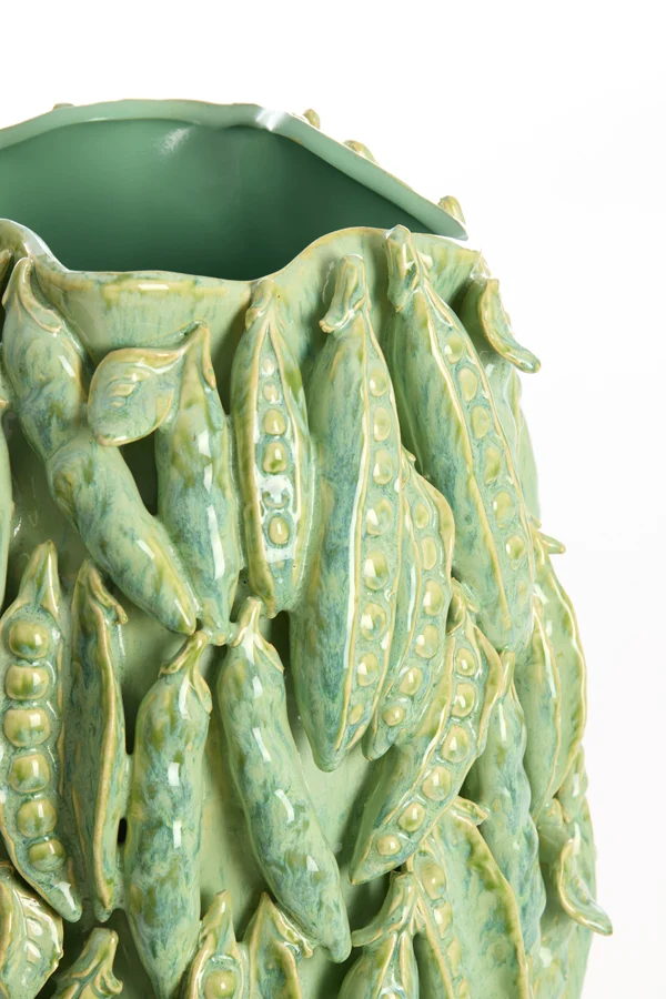 Vase deco 31,5x30,5x45 cm FABA ceramics mint green