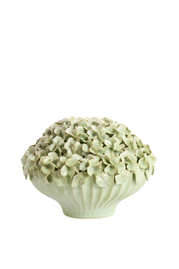 Vase deco 31,5x23 cm LIRIEN ceramics mint green