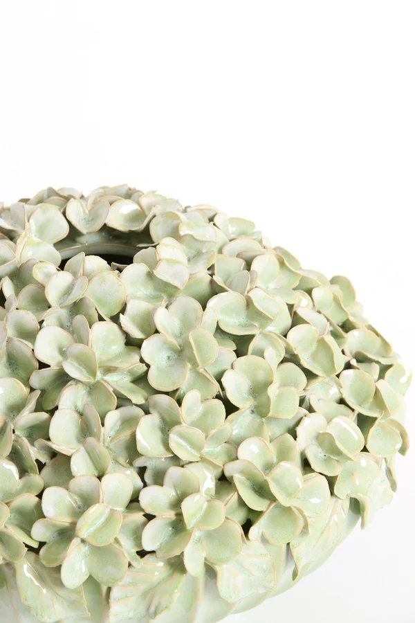 Vase deco 31,5x23 cm LIRIEN ceramics mint green