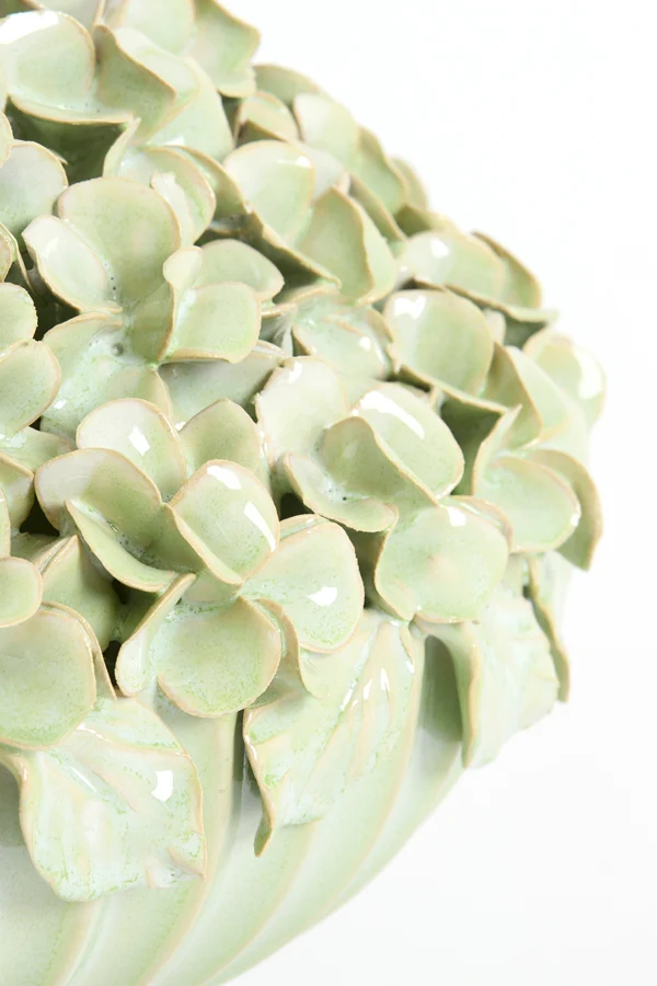 Vase deco 31,5x23 cm LIRIEN ceramics mint green