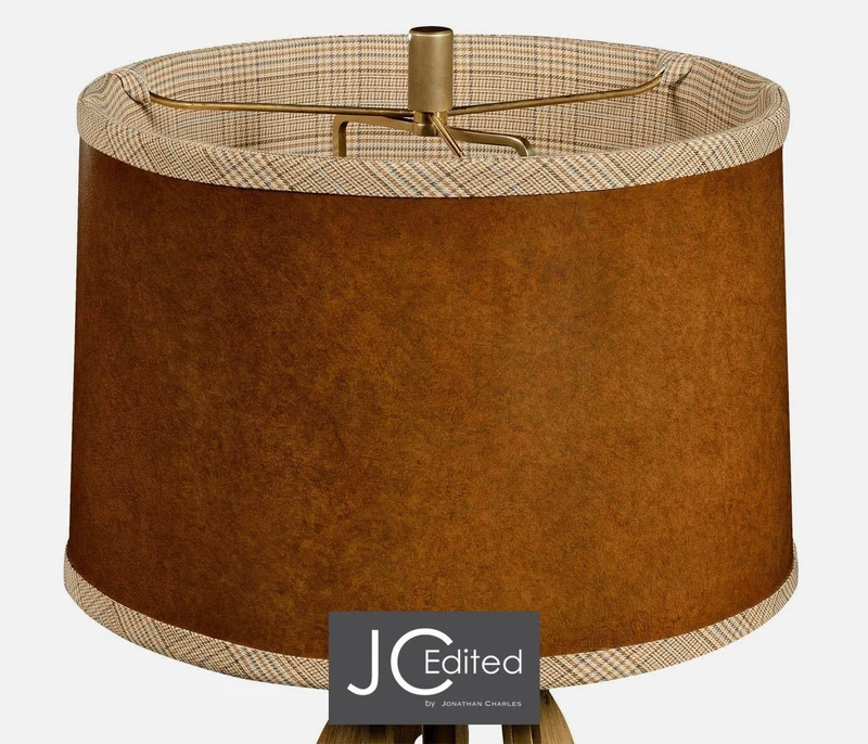 Large Table Lamp Architectural in Oak - Light
