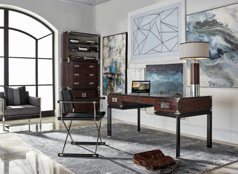Table Lamp Military in Santos Rosewood