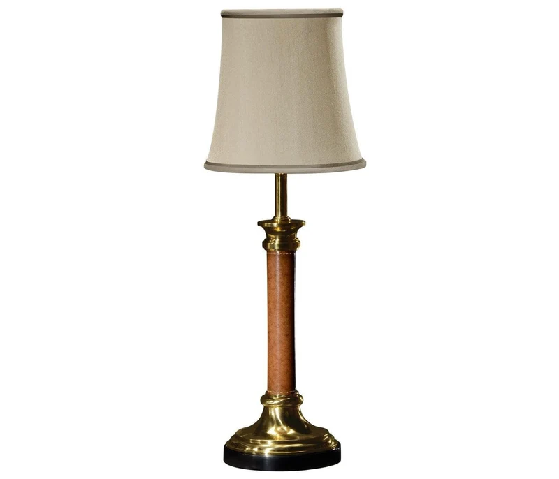 Table Lamp Georgian in Leather