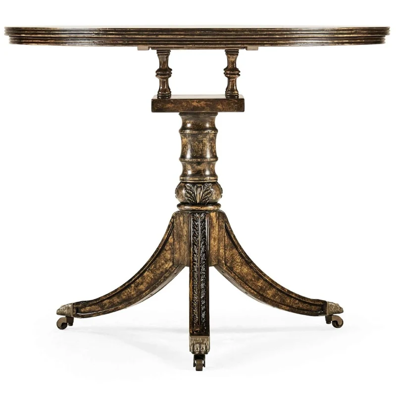 Round Centre Table Regency - Black