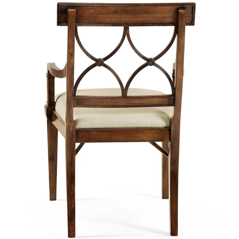 Regency Mahogany Curved Back Arm Chair in Antwerp