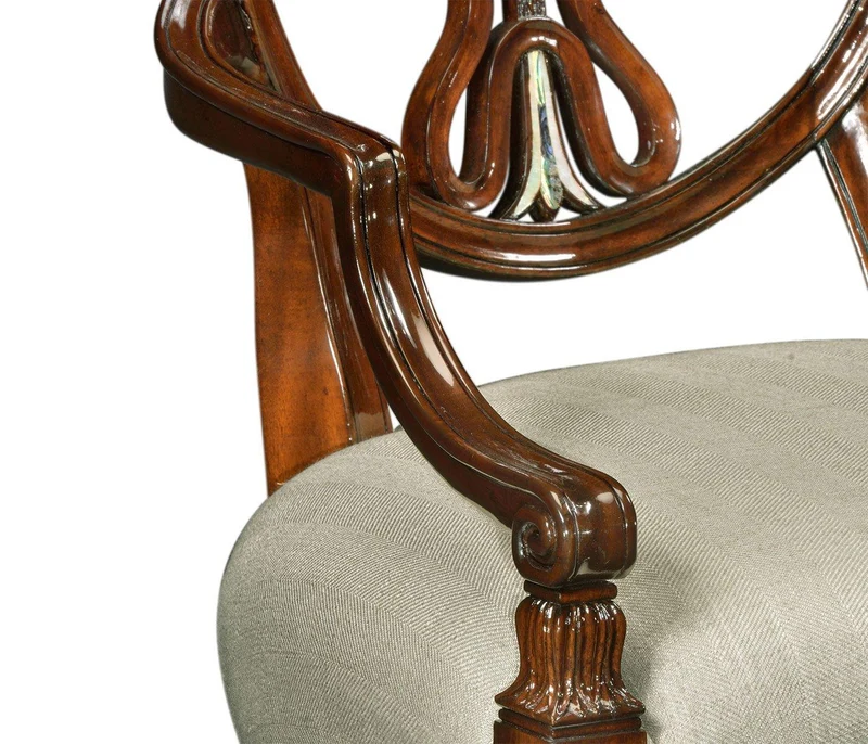 Dining Armchair Renaissance with Mother of Pearl Details - Antwerp