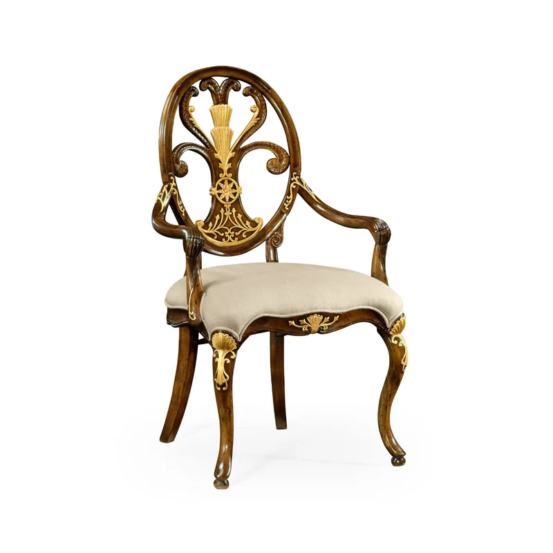 Dining Armchair Monarch with Oval Back - Antwerp
