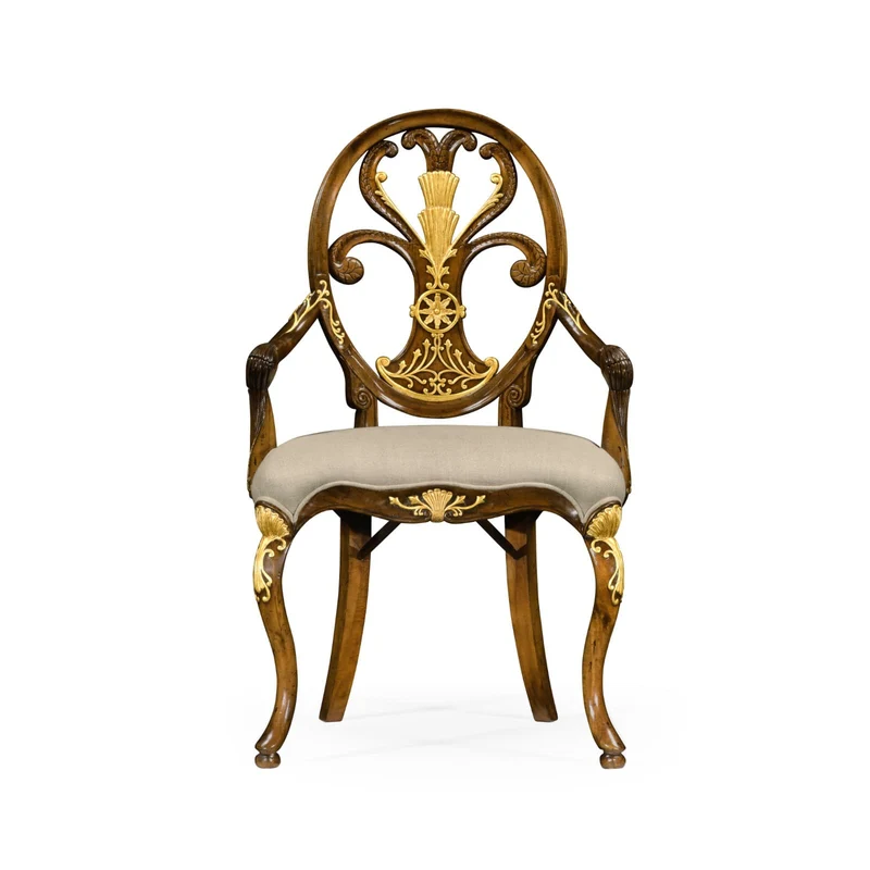 Dining Armchair Monarch with Oval Back - Antwerp