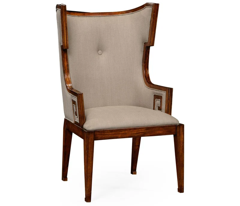 Dining Armchair Greek Revival in Walnut - Antwerp