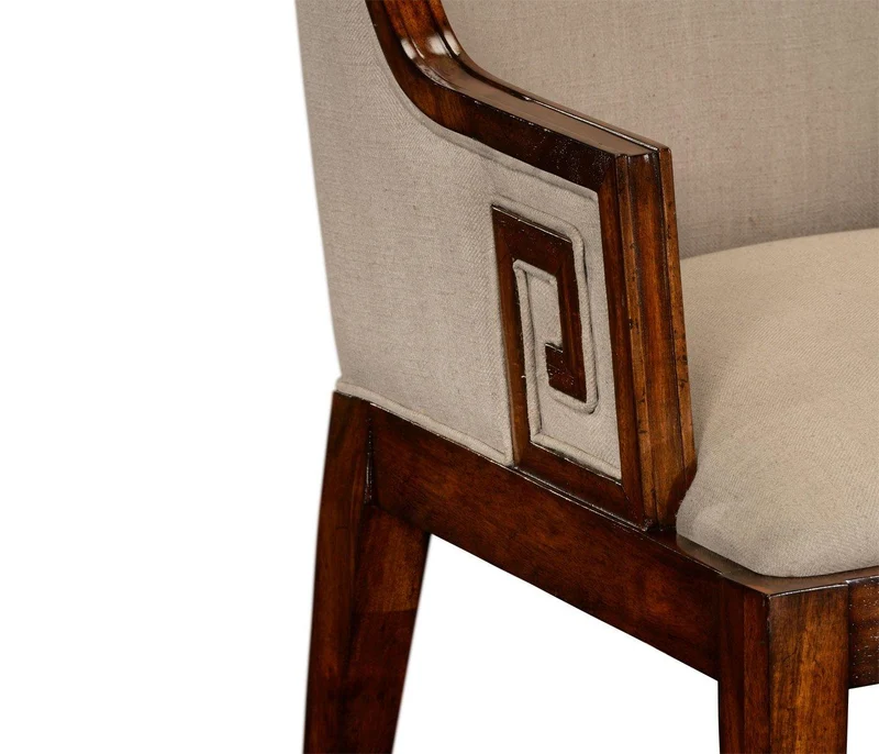 Dining Armchair Greek Revival in Walnut - Antwerp