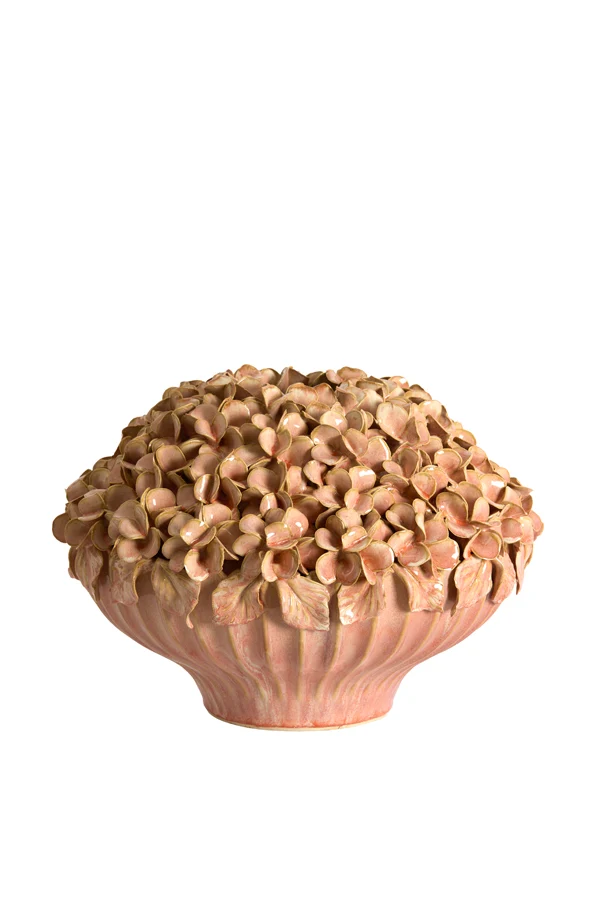Vase deco 31,5x23 cm LIRIEN ceramics light pink