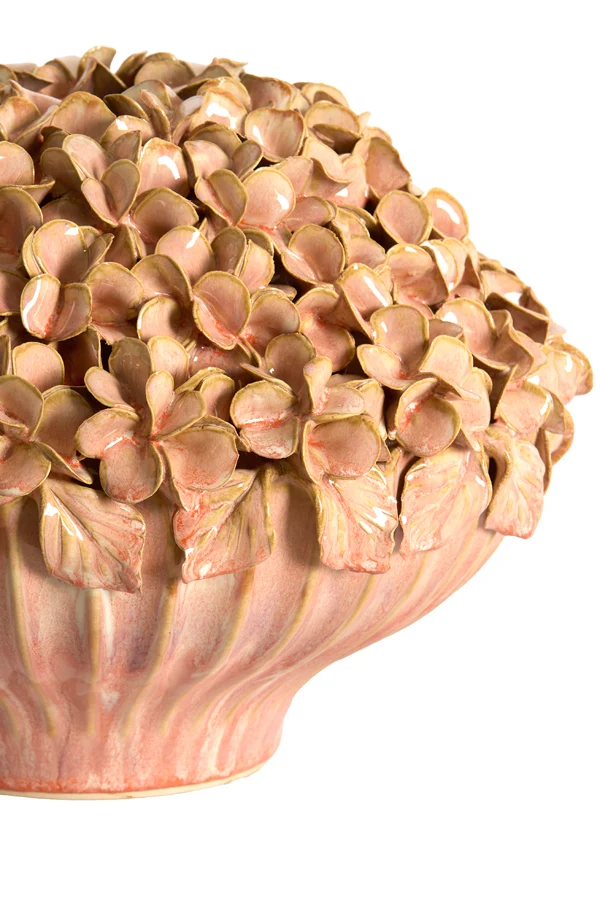 Vase deco 31,5x23 cm LIRIEN ceramics light pink