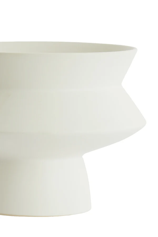 Vase deco 31,5x23,5 cm VICENTO matt white