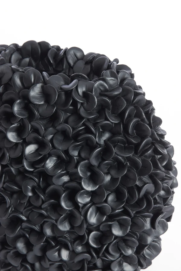 Vase deco 31,5x17x28 cm PHYLIA matt black