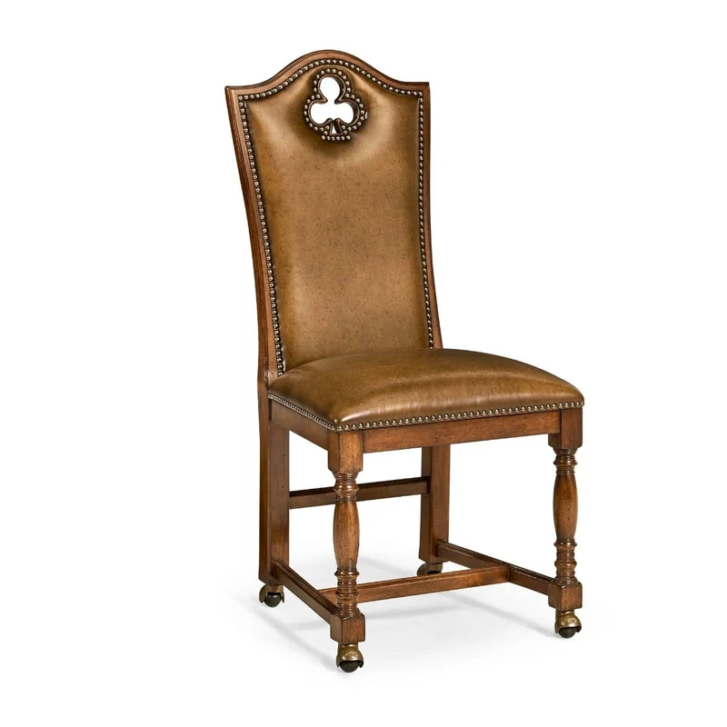 High Back Playing Card "Club" Side Chair