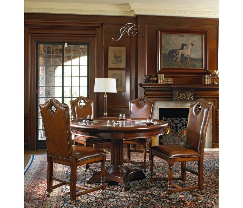 High Back Playing Card "Club" Side Chair