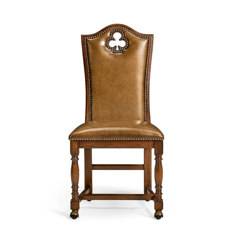 High Back Playing Card "Club" Side Chair
