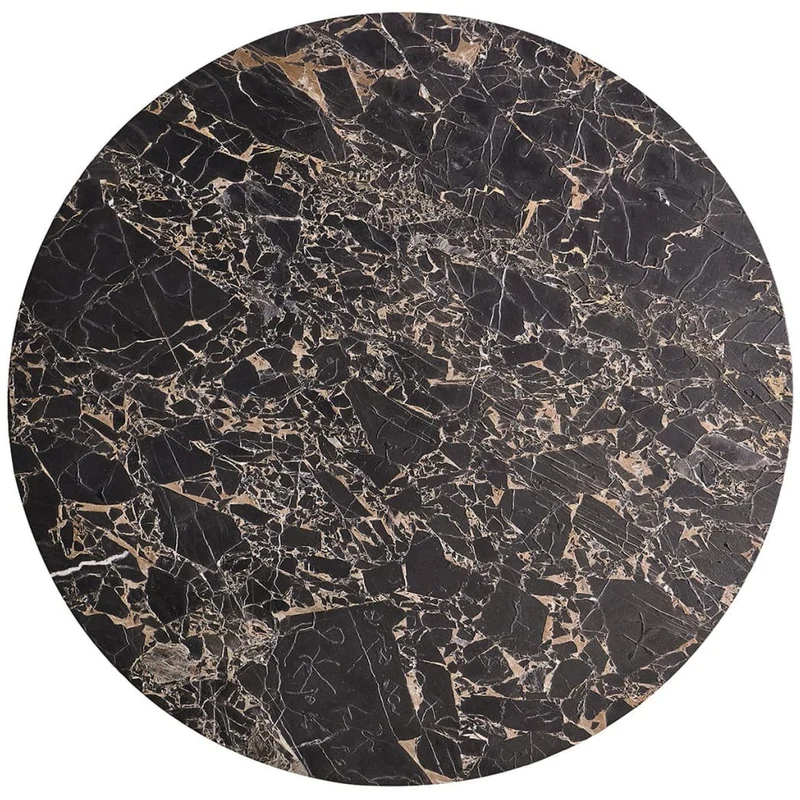 Stone Ridge Round Marble Coffee Table Light